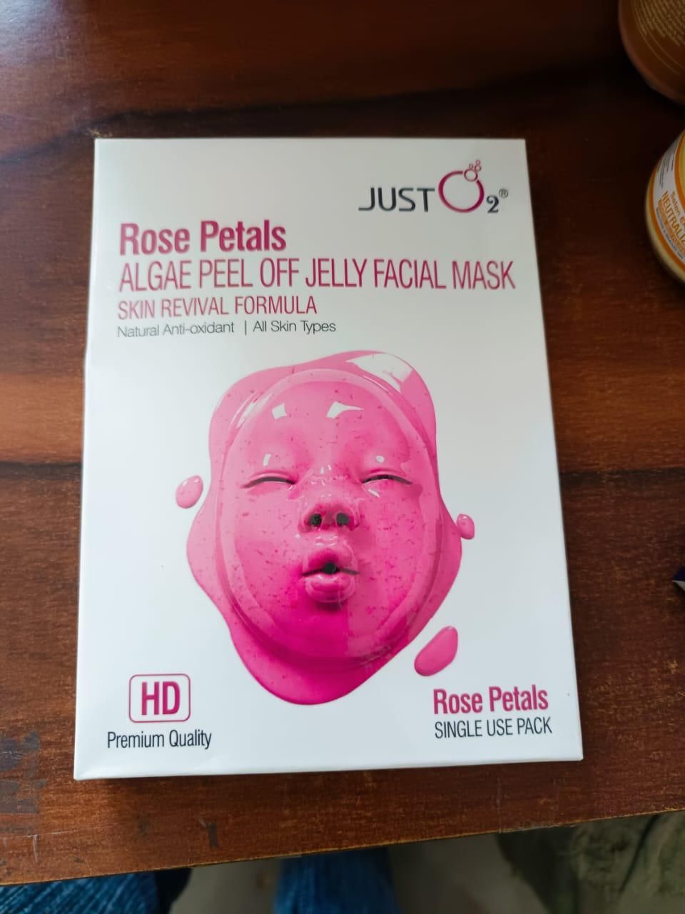 Rose Petals Algae Peel Off Jelly Facial Mask