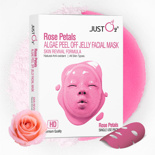 Rose Petals Algae Peel Off Jelly Facial Mask